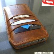 Java Genuine Leather Wallet Case for iPhone 5